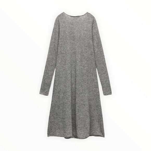 ZARA | Gray | WOOL AND ALPACA BLEND DRESS LIMITED EDITION - Picture 3 of 6